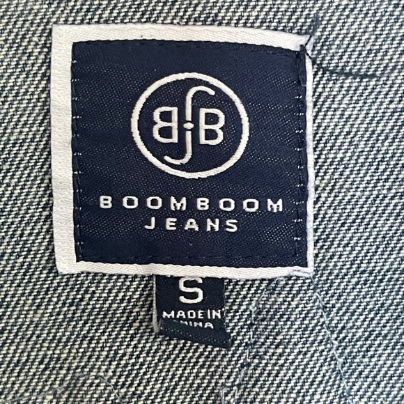 Boom Boom Jeans Women's Small Los Angeles Denim Jacket Tiger Embroidered/Patch - Picture 5 of 7